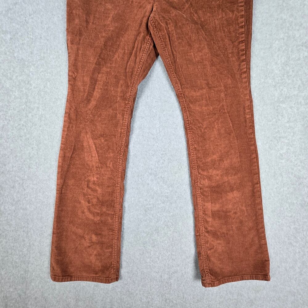 Old Navy Womens 14 High-Rise Kicker Boot-Cut Corduroy Pants Rust Color - Picture 5 of 16